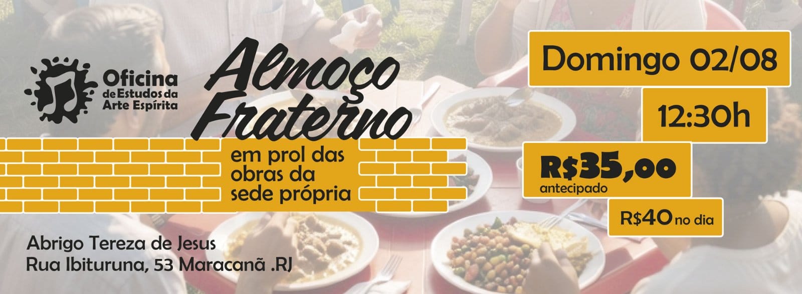 Almoço fraterno 02/08/2026